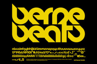 BD BerneBeats: A Groovy Geometric Font for Modern Design