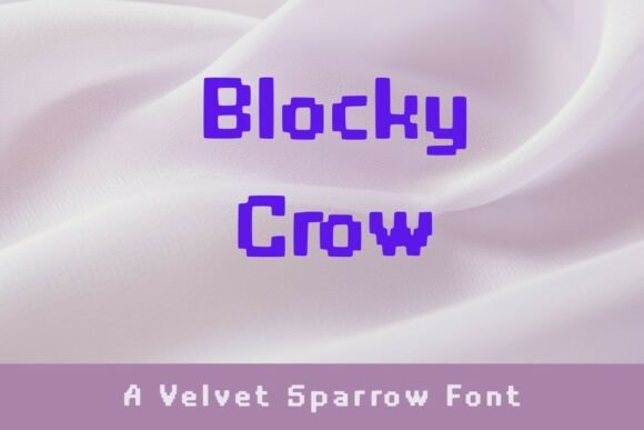 Blocky Crow: A Bold, Pixel-Inspired Typeface