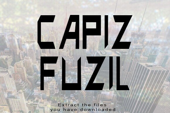 Capiz Fuzil: A Sharp, Futuristic Display Typeface