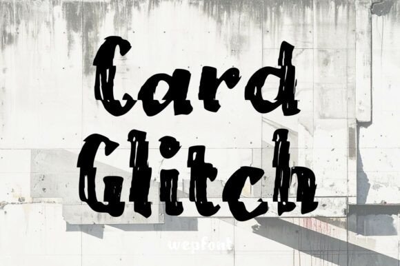 Card Glitch: Urban Energy Meets Digital Chaos in Typography