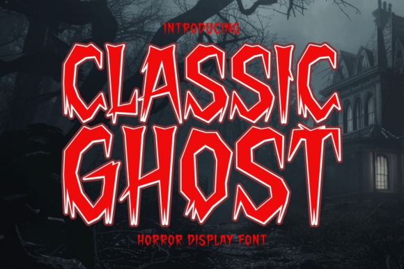 Classic Ghost: The Eerie Display Font for Halloween Projects