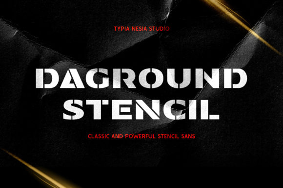 Daground: A Bold Display Font for Dynamic Designs