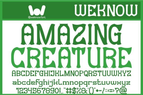Discover the Bold Edge of Amazing Creature Font