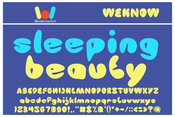 Discover the Elegance of the Sleeping Beauty Typeface