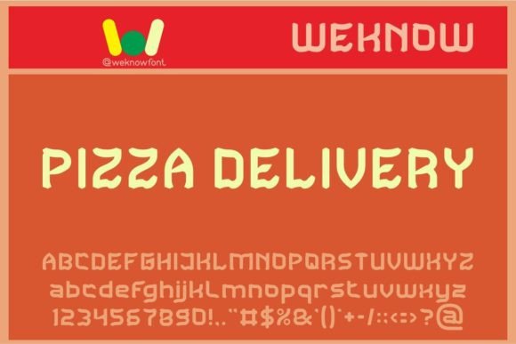 Discover the Whimsical Charm of Pizza Delivery Font