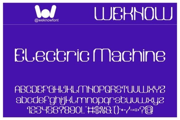Electric Machine: A Font That Captures the Pulse of Modern Design