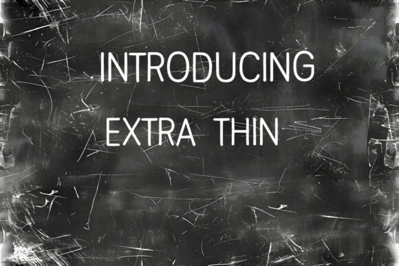 Elevate Your Designs with the Elegant Extra Thin Typeface