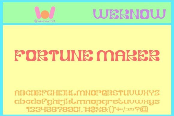Fortune Maker: Groovy Retro Font for Creative Projects