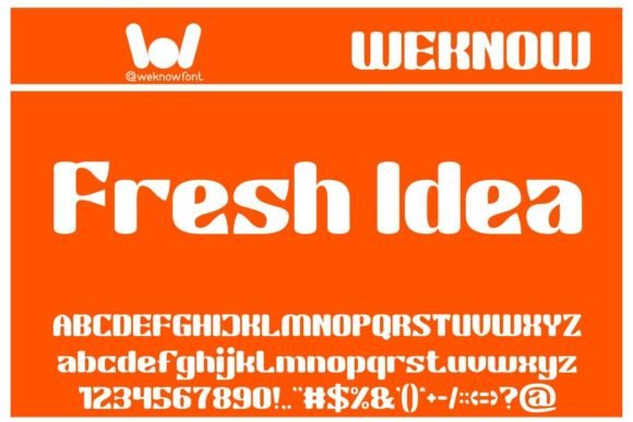 Fresh Idea: A Vibrant Display Font for Modern Brands