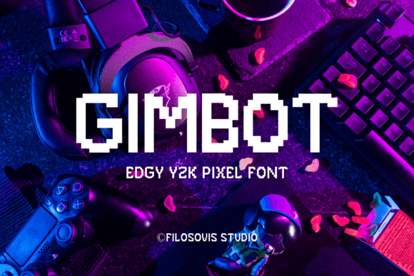 Gimbot: The Pixel Font for NFT and Game Design