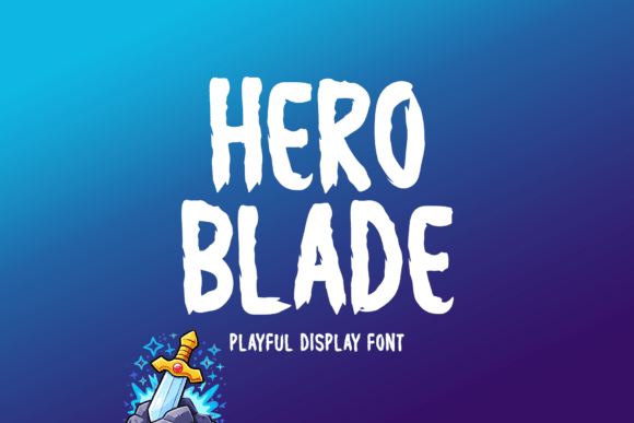 Hero Blade: A Bold Display Font for Epic Designs