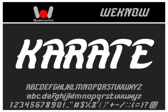 Karate: A Bold Display Font for Modern Branding