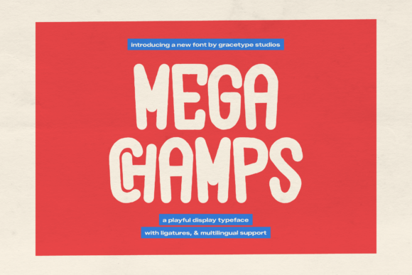 Mega Champs: The Bold Display Typeface for Victory