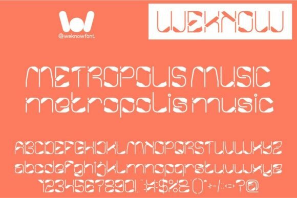 Metropolis Music: A Futuristic Font for Modern Design