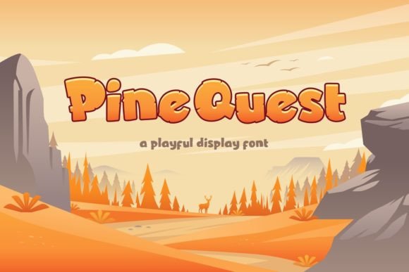 Pine Quest: A Playful Display Font for Bold Adventures