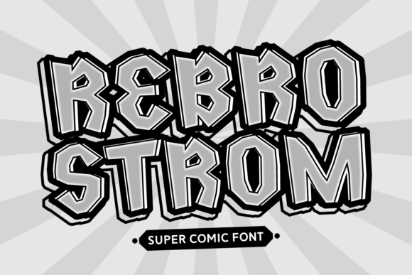 Rebro Strom: Bold Comic Font with Urban Edge