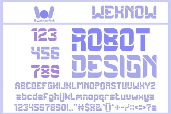 Robot Design: A Typeface for the Future