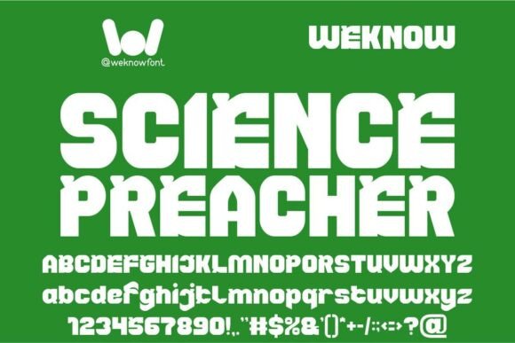Science Preacher: The Futuristic Display Typeface