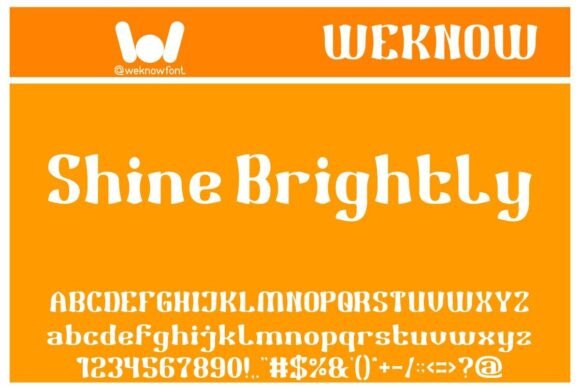 Shine Brightly: A Font for Creative Expression