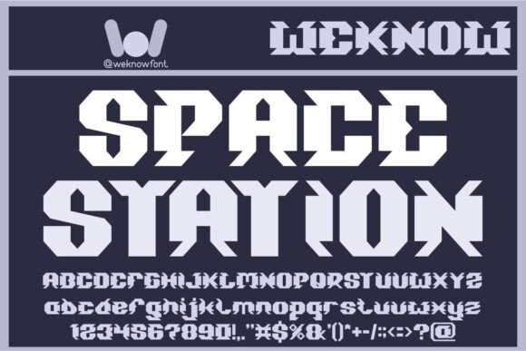 Space Station: A Futuristic Display Font for Bold Design