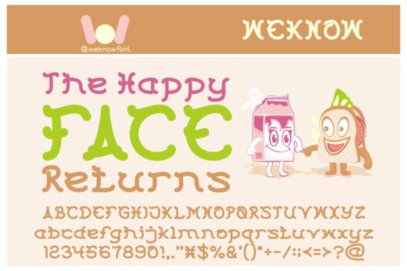 The Happy Face Returns: A Whimsical Font for Creative Projects