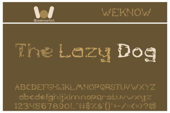 The Lazy Dog: A Quirky Display Font for Creative Projects