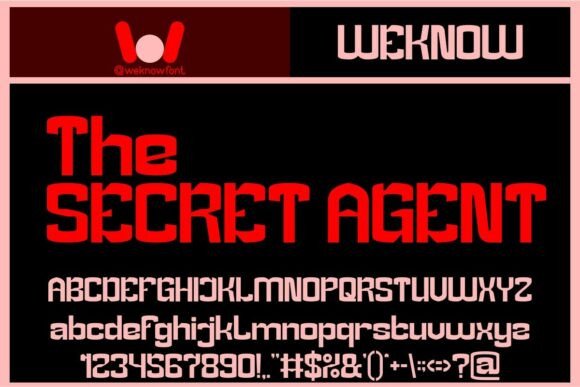 The Secret Agent: A Sci-Fi Retro Typeface