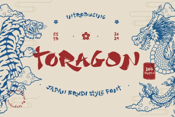 Toragon: A Bold Typeface with Asian Calligraphy Soul