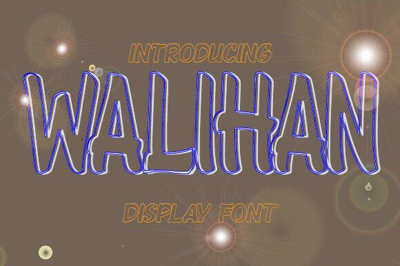 Walihan Regular: Bold Display Typography