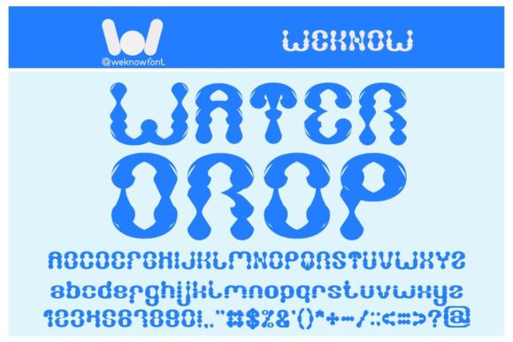 Water Drop: A Bold Display Font for Modern Design