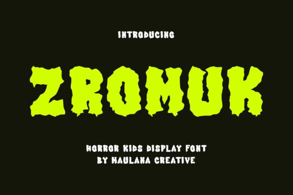 Zromuk: A Playful Font for Kids' Games